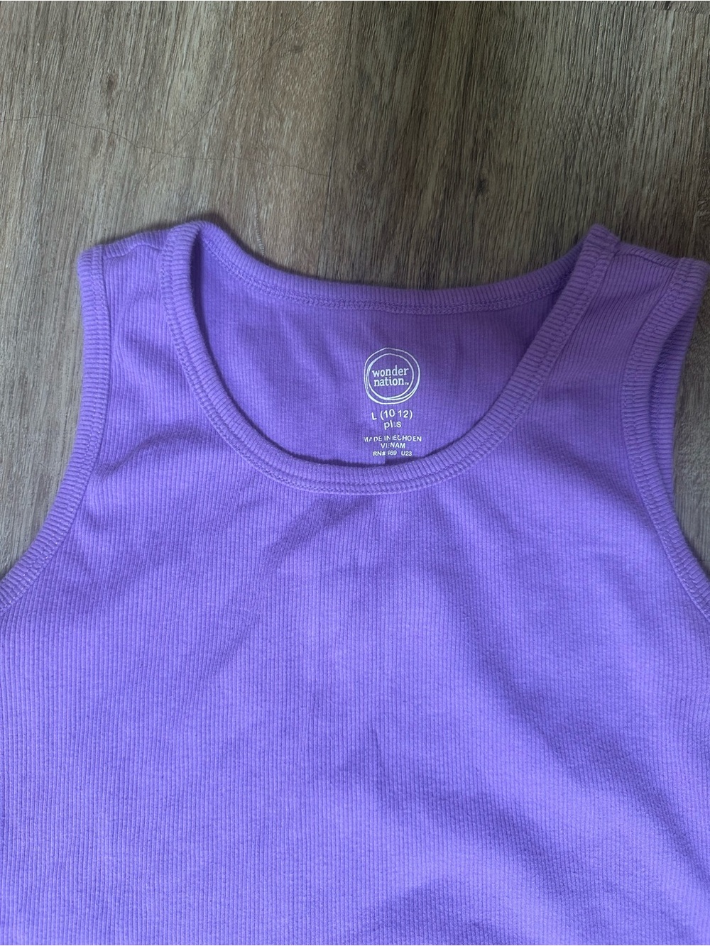 Wonder Nation Lavender Ribbed Tank Top - Picture 3 of 3